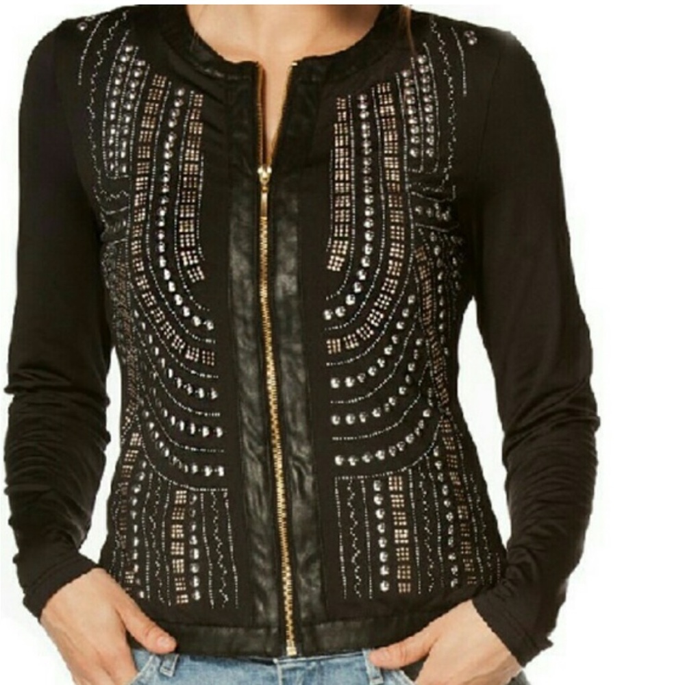 Black Embellished Women's Jacket